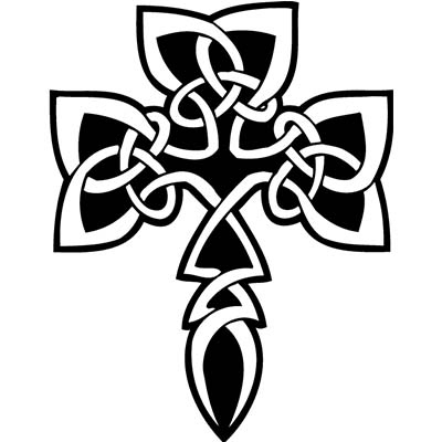 Tribals Celtic Cross Design Water Transfer Temporary Tattoo(fake Tattoo) Stickers NO.11635